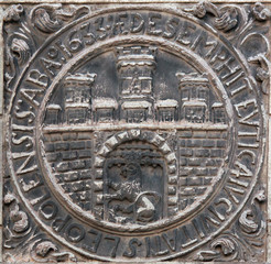 old coat of arms of Lviv (Ukraine)