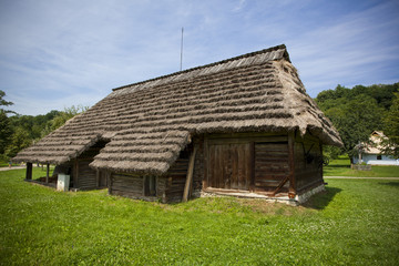 Ethnographic dwelling house - Open air museum in Sanok, Poland.