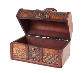 vintage wooden chest