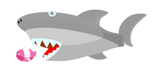 vector icon shark