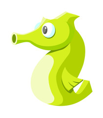 vector icon sea horse