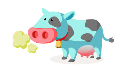 vector icon cow