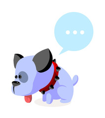 vector icon dog