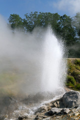 erupting geyser
