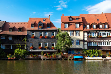 Hausreihe an der Bamberger Regnitz