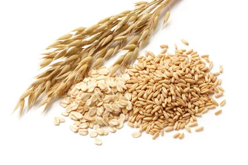 Foto op Plexiglas oats with grains © Okea