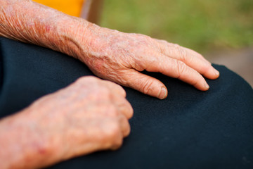 Fototapeta premium Elderly hands