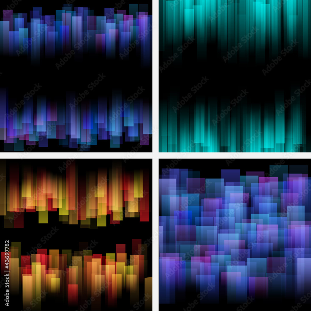 Canvas Prints abstract backgrounds. vector set
