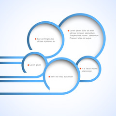 Fototapeta premium Abstract web design bubbles