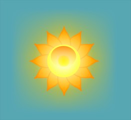 sun  shining vector