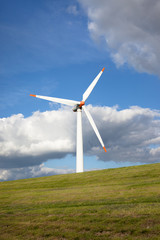 Fototapeta premium Wind turbine in Bremerhave. Germany