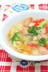 野菜たっぷりコンソメスープ