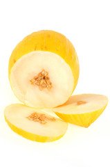 Melon d'eau coupé
