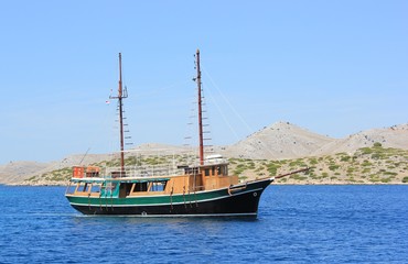 Sailing boat in Dalmatia, Croatia