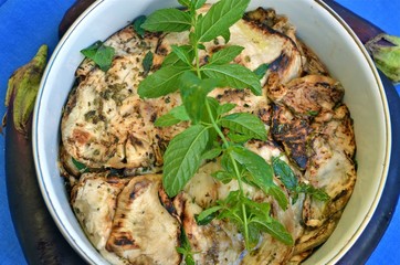 melanzane arrostite con menta