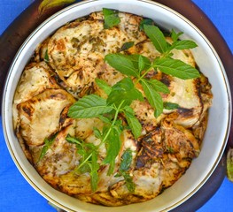 melanzane arrostite con menta