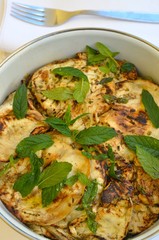 melanzane arrostite con menta