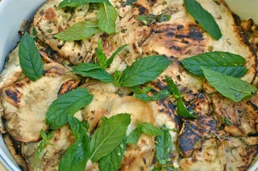 melanzane arrostite con menta