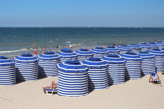 Plage de Cabourg, France.