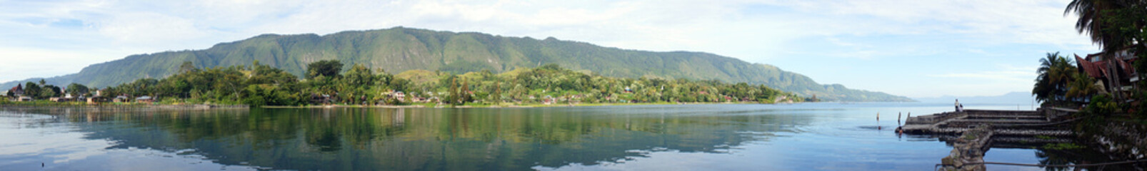 Fototapeta premium Panorama of Lake toba