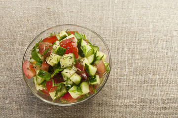 healthy garden salad