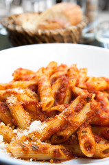 Italian meat sauce pasta