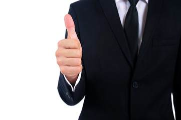 Isolated business man