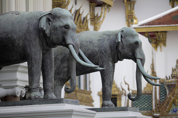 Fototapeta premium Elefanten Königspalast Phra Kaeo