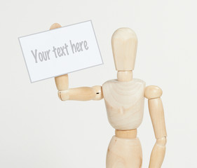 Empty sign to fill in