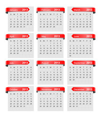 calendar, red paper tag