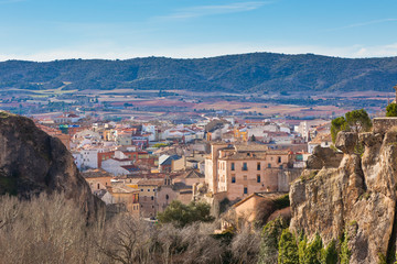 Fototapeta na wymiar Spanish town in valley