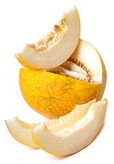 melon isolated on white background