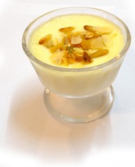 Coconut Rice Pudding with nuts