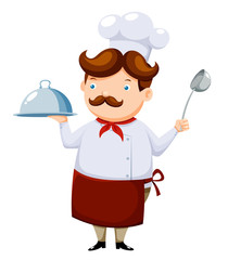 Cartoon chef vector