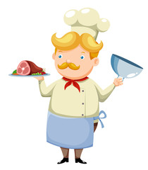 Cartoon chef vector