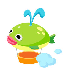 vector icon hot air balloon