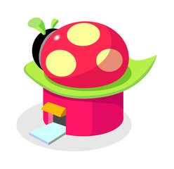 vector icon animal building