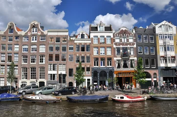 Zelfklevend Fotobehang Amsterdam canals © Kalin Eftimov