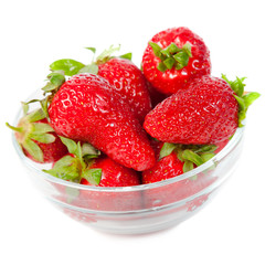Strawberries in a plate