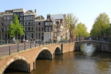 Fototapeta na wymiar pont d'admsterdam