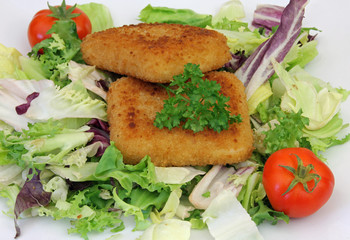 Käse in Panade