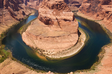 Horseshoe bend of Colorado river in Page Arizona