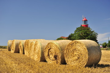Leuchtturm Bastorf - Strohballen