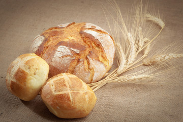 Pane con spighe di grano