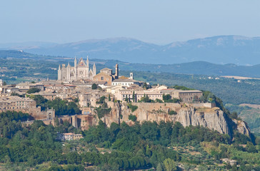 Panoramic view of Orvieto. Umbria. Italy. - obrazy, fototapety, plakaty