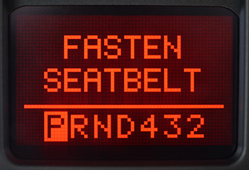 Fototapeta premium Car dashboard information