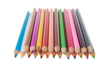Color pencils arrangment