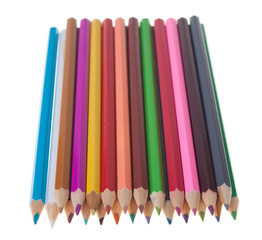 Color pencils arrangment