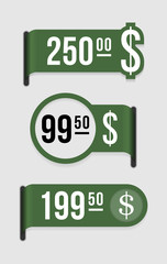 Modern price tag – dollar