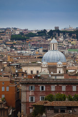 Fototapeta na wymiar Rome from a hill